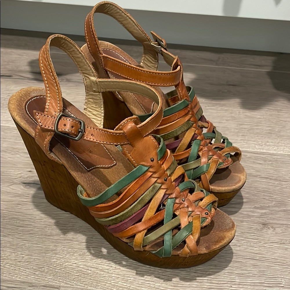 Colorful Wedge Sandals